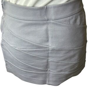 Express mini bandage skirt gray size 6 Y2K Stretch